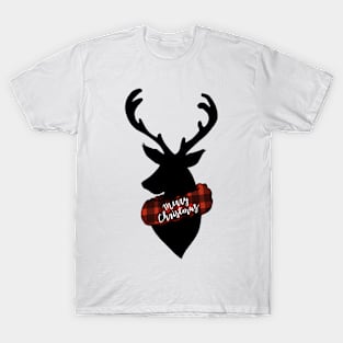 Reindeer Wreath Xmas T-Shirt